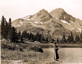 Ethel Barwise at Silvern Lake. (Images are provided for educational and research purposes only. Other use requires permission, please contact the Museum.) thumbnail