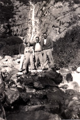Group at Glacier Falls. (Images are provided for educational and research purposes only. Other use requires permission, please contact the Museum.) thumbnail