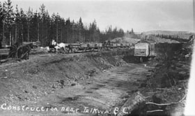 Construction near Telkwa, B.C.. (Images are provided for educational and research purposes only. Other use requires permission, please contact the Museum.) thumbnail