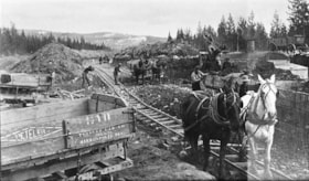 Grand Trunk Pacific Railway construction. (Images are provided for educational and research purposes only. Other use requires permission, please contact the Museum.) thumbnail