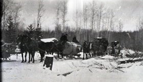 Four teams and sleighs. (Images are provided for educational and research purposes only. Other use requires permission, please contact the Museum.) thumbnail