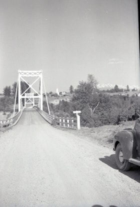 Hagwilget bridge.. (Images are provided for educational and research purposes only. Other use requires permission, please contact the Museum.) thumbnail