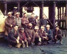 Bulkley Valley Collieries Ltd. mine crew. (Images are provided for educational and research purposes only. Other use requires permission, please contact the Museum.) thumbnail