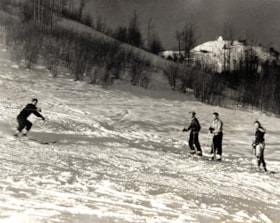 Four Skiiers. (Images are provided for educational and research purposes only. Other use requires permission, please contact the Museum.) thumbnail