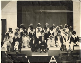 Group photo of Smithers Rotary minstrel show. (Images are provided for educational and research purposes only. Other use requires permission, please contact the Museum.) thumbnail