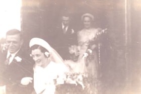 Bob Richardson and Irene McIntyre wedding. (Images are provided for educational and research purposes only. Other use requires permission, please contact the Museum.) thumbnail