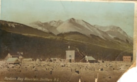 Hudson Bay Mountain behind Smithers. (Images are provided for educational and research purposes only. Other use requires permission, please contact the Museum.) thumbnail