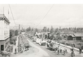 Main Street parade. (Images are provided for educational and research purposes only. Other use requires permission, please contact the Museum.) thumbnail