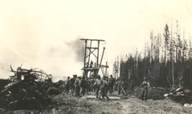 Laying of a railroad track. (Images are provided for educational and research purposes only. Other use requires permission, please contact the Museum.) thumbnail