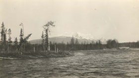 The Bulkley River with Hudson Bay Mountain in background. (Images are provided for educational and research purposes only. Other use requires permission, please contact the Museum.) thumbnail