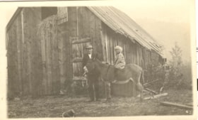 Alice Eggleston on a donkey. (Images are provided for educational and research purposes only. Other use requires permission, please contact the Museum.) thumbnail