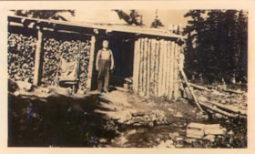 Arch Harrer at Silver King mine cabin. (Images are provided for educational and research purposes only. Other use requires permission, please contact the Museum.) thumbnail