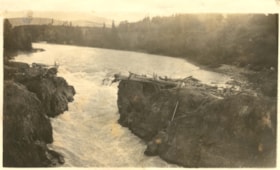 Bulkley River at Moricetown, B.C.. (Images are provided for educational and research purposes only. Other use requires permission, please contact the Museum.) thumbnail