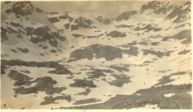 North end of the valley.  A lake in the little valley to the west of Silver King.  Lake about 1/3 the size of Eagles Mere.  Take Aug. 13, 1933.  Covered with ice.. (Images are provided for educational and research purposes only. Other use requires permission, please contact the Museum.) thumbnail