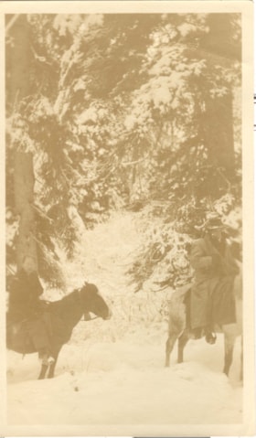 Couple on trail ride to Groundhog Mountain. (Images are provided for educational and research purposes only. Other use requires permission, please contact the Museum.) thumbnail