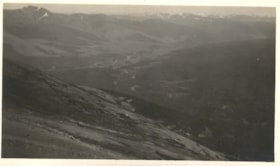 View of a mountain range with a river in the foreground.. (Images are provided for educational and research purposes only. Other use requires permission, please contact the Museum.) thumbnail