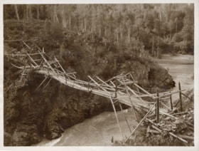 Hagwilget Bridge near Hazelton, B.C.. (Images are provided for educational and research purposes only. Other use requires permission, please contact the Museum.) thumbnail