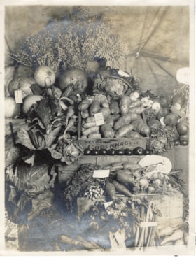 First Annual Exhibition vegetable placing. (Images are provided for educational and research purposes only. Other use requires permission, please contact the Museum.) thumbnail