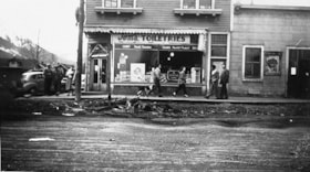 Lesall Drugstore during Klondike Days. (Images are provided for educational and research purposes only. Other use requires permission, please contact the Museum.) thumbnail