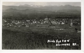 Birds eye view, Smithers, B.C.. (Images are provided for educational and research purposes only. Other use requires permission, please contact the Museum.) thumbnail