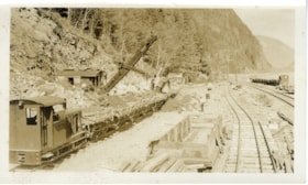 Bucyrus-Erie 50-B steam shovel removing dirt on the railway. (Images are provided for educational and research purposes only. Other use requires permission, please contact the Museum.) thumbnail
