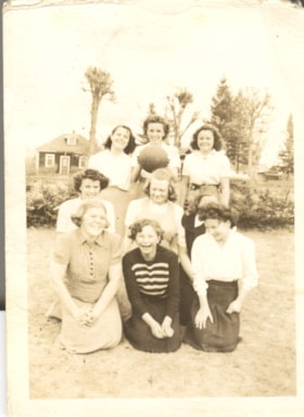 Girls basketball team. (Images are provided for educational and research purposes only. Other use requires permission, please contact the Museum.) thumbnail