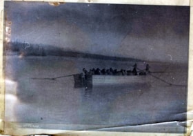 Boat ferrying horses across Takla Lake. (Images are provided for educational and research purposes only. Other use requires permission, please contact the Museum.) thumbnail