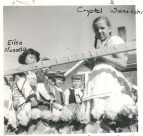 Golden Jubilee Parade, Smithers School District #54 float. (Images are provided for educational and research purposes only. Other use requires permission, please contact the Museum.) thumbnail
