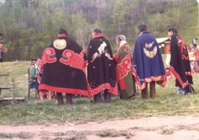 Five elders at Carrier Clan gathering in Telkwa. (Images are provided for educational and research purposes only. Other use requires permission, please contact the Museum.) thumbnail