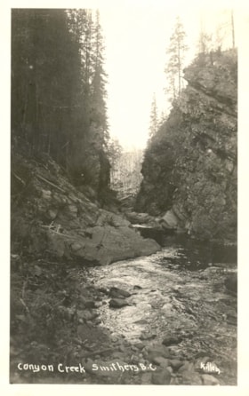 Canyon Creek, Smithers B.C.. (Images are provided for educational and research purposes only. Other use requires permission, please contact the Museum.) thumbnail