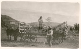 Loading a hay wagon. (Images are provided for educational and research purposes only. Other use requires permission, please contact the Museum.) thumbnail