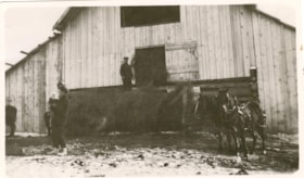 Loading hay into barn. (Images are provided for educational and research purposes only. Other use requires permission, please contact the Museum.) thumbnail