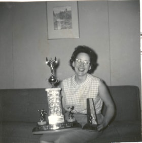 Ladies Winner, Smithers 1964 Bowling Marathon. (Images are provided for educational and research purposes only. Other use requires permission, please contact the Museum.) thumbnail