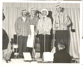 Bmithers 50th Jubilee, Golden Glitters concert, Barbershop quartet. (Images are provided for educational and research purposes only. Other use requires permission, please contact the Museum.) thumbnail