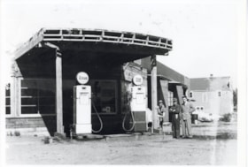 Esso gas station, Columbia Street and Highway 16, Smithers, B.C.. (Images are provided for educational and research purposes only. Other use requires permission, please contact the Museum.) thumbnail