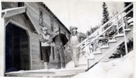 John and Jim Bovill and Ernest Hann at the Duthie Mine. (Images are provided for educational and research purposes only. Other use requires permission, please contact the Museum.) thumbnail