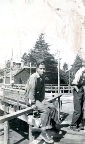 Bruce Wesley at Callisle Cannery in Skeena Crossing. (Images are provided for educational and research purposes only. Other use requires permission, please contact the Museum.) thumbnail