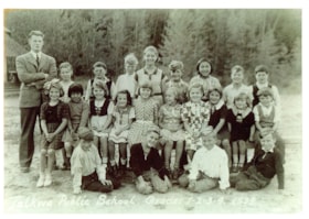 Class photo, GR 1-4, 1939, Telkwa Public School. (Images are provided for educational and research purposes only. Other use requires permission, please contact the Museum.) thumbnail
