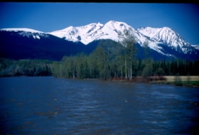 Hudson Bay Mountains and the Bulkley River near flood stage. (Images are provided for educational and research purposes only. Other use requires permission, please contact the Museum.) thumbnail