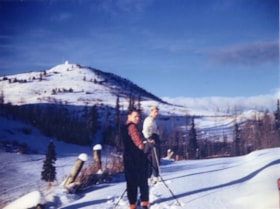 Phil Jones, Harold Wendt, at Malkow Ski area, Jan. 1946. (Images are provided for educational and research purposes only. Other use requires permission, please contact the Museum.) thumbnail