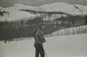 Eddie Malkow at Malkow Ski Hill, Spring 1946. (Images are provided for educational and research purposes only. Other use requires permission, please contact the Museum.) thumbnail