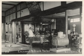 Empress Billiard Parlor. (Images are provided for educational and research purposes only. Other use requires permission, please contact the Museum.) thumbnail