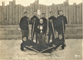 Smithers Hockey team champions of Northern B.C.. (Images are provided for educational and research purposes only. Other use requires permission, please contact the Museum.) thumbnail