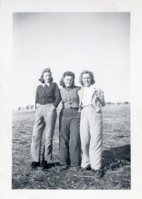 Helen Bruhjell (nee Oulton), Kitty Walsh (nee Mesich) and [Margaret Erickson?]. (Images are provided for educational and research purposes only. Other use requires permission, please contact the Museum.) thumbnail