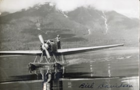Bill Davidson on seaplane at Lake Kathlyn. (Images are provided for educational and research purposes only. Other use requires permission, please contact the Museum.) thumbnail