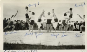 [Gymnastics demonstration]. (Images are provided for educational and research purposes only. Other use requires permission, please contact the Museum.) thumbnail