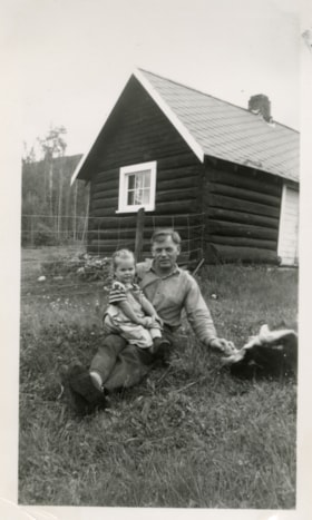 Chris Dahlie with granddaughter Linda Goudy. (Images are provided for educational and research purposes only. Other use requires permission, please contact the Museum.) thumbnail