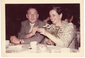 Frank Hicks and Joanne Woodward at a Prince Rupert banquet. (Images are provided for educational and research purposes only. Other use requires permission, please contact the Museum.) thumbnail