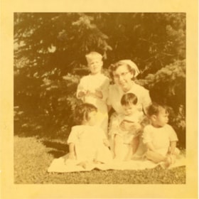Bulkley Valley District Hospital nurse, Rose Lörtscher (nee Adomeit), with children. (Images are provided for educational and research purposes only. Other use requires permission, please contact the Museum.) thumbnail