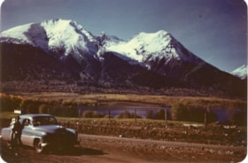 Hudson Bay Mountain behind Lake Kathlyn, Smithers, B.C.. (Images are provided for educational and research purposes only. Other use requires permission, please contact the Museum.) thumbnail